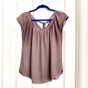 Lauren Conrad Tie Back Blouse Short Sleeve